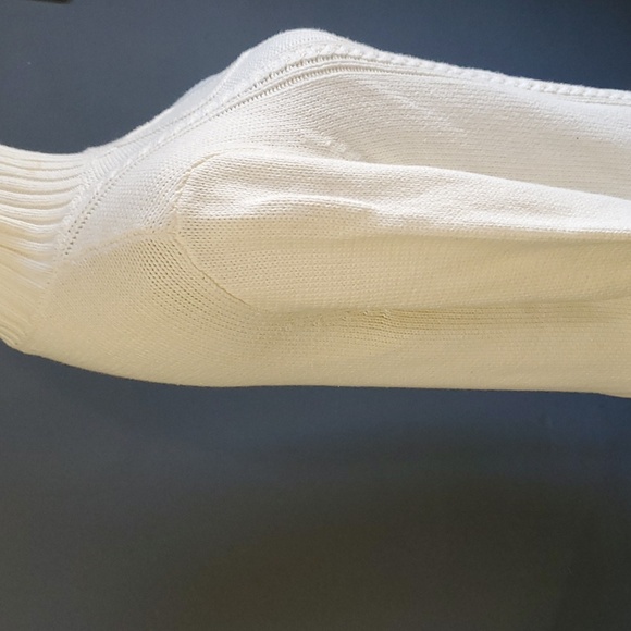 J.crew off white high collar cable knit sweater size s - Picture 6 of 16